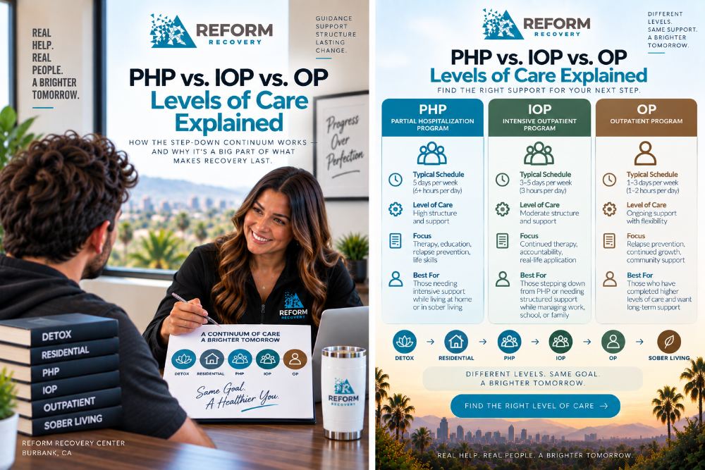 PHP vs. IOP vs. OP: Levels of Care Explained